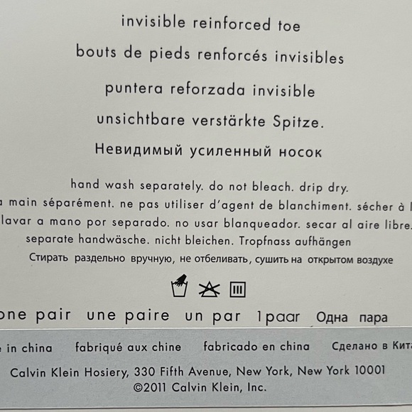 Womens Lot of 2 CALVIN KLEIN Triangular Fish Net Tights Chiffon Black Size a/b - Picture 10 of 11